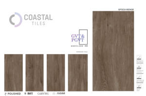 Azulejos Modernos de Porcelana para Piso, 600x1200mm, Epoca Wenge Marrón Pulido, Tipo Ladrillo Refractario, 9mm de Espesor - Product Image 6