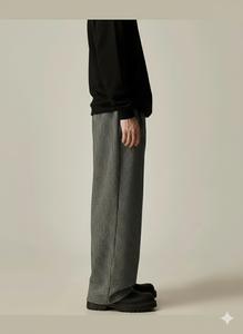 Oversized Streetwear Pleated Striped Casual Sweatpants | <b>Black</b> Khaki Beige Loose Fit <b>Cargo</b> Pants - Product Image 2