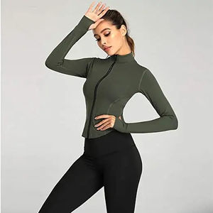 Chaqueta Deportiva con Cremallera para Mujer al por Mayor, de Alta Calidad, Secado Rápido, para Gimnasio, Ejercicio, Fitness, Running, Yoga - Product Image 6