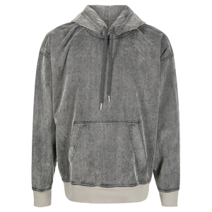 Sweat à capuche pour homme de haute qualité, coupe ajustée, lavage à l'acide, léger, respirant, 100% coton, ODM, vente en gros, avec motif imprimé - Product Image 5