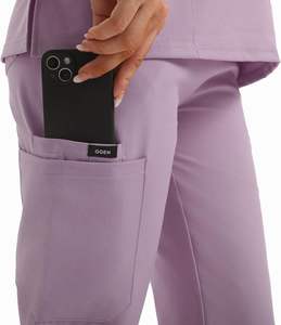 Conjuntos de uniformes médicos de manga larga personalizados, trajes médicos de algodón al por mayor para médicos y enfermeras, ropa de hospital - Product Image 4