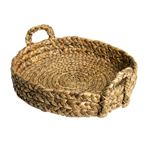 Bonito estilo, precio barato, jacinto de agua, bandeja para servir, artesanía, sala de estar Bohemia, decoración del hogar, portátil, de un solo nivel, Vietnam - Product Image 3