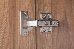 Style américain K406 Armoire de cuisine couleur noyer + marbre gris Fabriqué en Malaisie Armoire en aggloméré mélaminé série A + B - Product Image 6