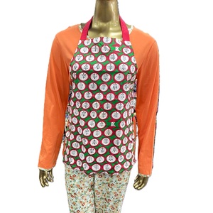 Delantal sin mangas de algodón ecológico de alta calidad con estampado, tallas y estilos personalizados, con logo, tipo cintura, para cocina y jardín - Venta al por mayor - Product Image 1