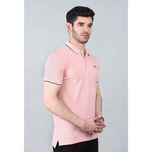 EUGENE Classique 100% Polyester Spandex pour Polo Brodé Techniques Respirant Tissu Gaufré Uni Manches Courtes 6XL - Product Image 2