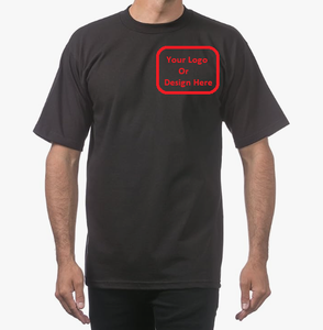 <b>Men's</b> Heavyweight Cotton Short Sleeve Crew Neck T-<b>Shirt</b> Custom Design High Quality Tee for <b>Men</b> - Product Image 1