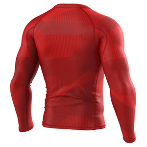Rash Guard Homme Personnalisé de Haute Qualité à Manches Longues, T-shirt de Compression OEM pour Gym, Sublimation, Séchage Rapide, Entraînement - Product Image 2