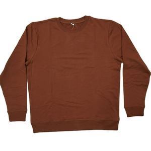 Sudadera de Cuello Redondo, Gruesa, 300 GSM, de Algodón y Felpa, Lisa, Casual, para Hombre, Sin Capucha - Product Image 2