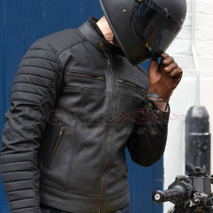 Poids léger 2023 Impression de logo personnalisé Meilleure conception Matériau en cuir Veste de course de moto de haute qualité - Product Image 5