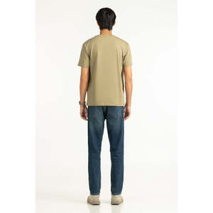 เสื้อยืดเจอร์ซีย์ผู้ชาย Relax Fit ลายพิมพ์เรียบ น้ำหนักผ้า 220 กรัม ป้ายกำกับแบบกำหนดเอง คุณสมบัติแบบบีบอัด หมายเลขรุ่น MN-TS-SS25-059 - Product Image 6