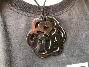 สร้อยคอฮอร์นสำหรับเด็กผู้หญิงและผู้หญิงเครื่องประดับธรรมชาติเป็นมิตรต่อสิ่งแวดล้อมควายวัวฮอร์นเครื่องประดับสร้อยคอผู้หญิงและผู้หญิง - Product Image 4