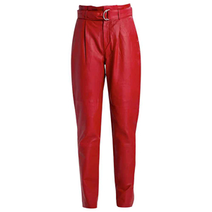 Pantalones de cuero Pantalones elásticos versátiles para el trabajo Fin de semana Uso versátil en prendas Textiles decorativos para el hogar Activewear ronpex - Product Image 1