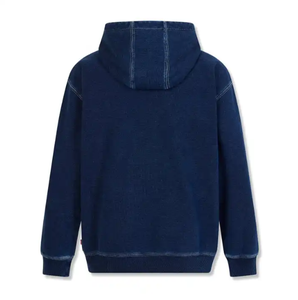 Sudaderas con capucha lavadas de alta calidad con bolsillo de canguro y logotipo personalizado para hombre - Product Image 2