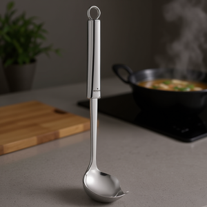 Utensilio de Cocina, Cucharón para Salsas de Acero Inoxidable (5.4x28.7cm) SMART, Cucharón de Cocina Cromado Pulido 2429 - Product Image 3