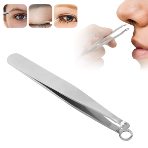 Dropshipping Haute Qualité Nouvelle Tête en Acier Inoxydable Multi-Fonction Pince à Sourcils Nez Pince à Cheveux Tondeuse pour Usage Beauté - Product Image 5