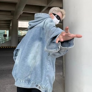 Hip Hop Jeans Manteau Rétro Jeans Veste Rue Casual Bomber Vestes Hommes Femmes Survêtement Hoodies - Product Image 5