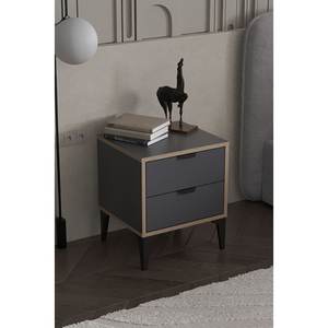 Modern Convertible 2-Drawer Solid Wood Bedside Nightstand Multi-Purpose Storage <b>Cabinet</b> Melamine Finish <b>Hospital</b> Bedroom Dining - Product Image 6