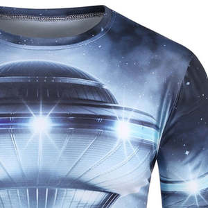 Camiseta Unisex de Alta Calidad con Estampado Digital, Nuevo Diseño, Secado Rápido, OEM, Uso Casual, Cuello Redondo, Corte Regular, Ecológica - Product Image 4