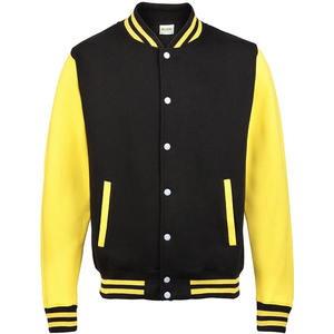 Chaqueta con capucha Letterman de algodón personalizada para hombre al por mayor estilo callejero para el invierno - Product Image 2