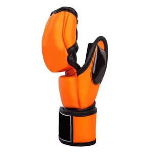 Guantes MMA de medio Dedo de alta calidad Nuevo diseño con logotipo personalizado Material de cuero Servicio OEM - Product Image 2