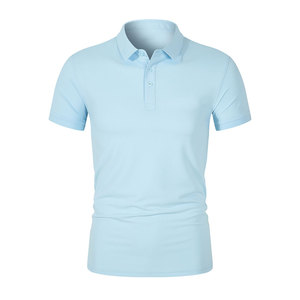 High Quality Custom <b>Half</b> Sleeve Polo <b>Shirts</b> for Men Wholesale Multi-Colors Knitted Fabric Solid Design for Summer - Product Image 4