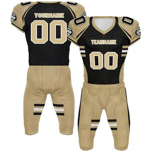 ชุดยูนิฟอร์มอเมริกันฟุตบอลคุณภาพสูงแบบสั่งทำพิเศษ พิมพ์ลายแบบระเหิด ระบายอากาศได้ดี พร้อมหมายเลขและโลโก้  ปรับแต่งสีได้ 100% - Product Image 2