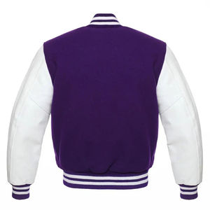 Gran oferta, chaqueta de béisbol Varsity personalizable para hombre, chaqueta de lana a prueba de viento con cuello levantado para hombre con carcasa de lana y poliéster - Product Image 3