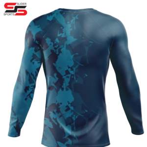 Rashguard de Compression personnalisé athlétique confortable pour hommes à manches longues MMA Rash Guard hauts fabriqués au Pakistan 2025 - Product Image 4