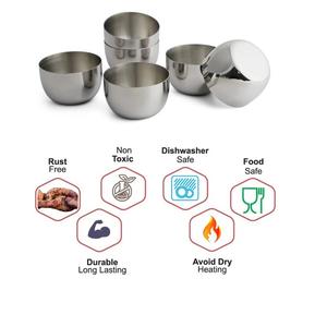 Bol de présentation alimentaire en métal Classic Touch India, conçu pour les restaurants, les dîners à domicile, les célébrations, expérience culinaire, bol en gros - Product Image 6