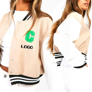 Letterman-Vêtements de rue pour femmes, veste universitaire en tissu respirant pour femmes - Product Image 4