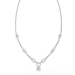 Collar de Oro de 18K con Diamante Cultivado en Laboratorio, Collares de Diamantes para Mujer - Product Image 1