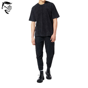 Top Design votre propre Logo meilleur fournisseur hommes lavage à l'acide t-shirt/Stock fabriqué en usine dernière Collection hommes lavage à l'acide t-shirt - Product Image 6
