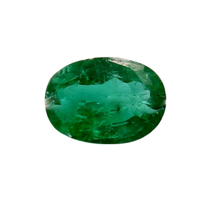 Most Selling 1.29 Carat Green Color Oval Cut 8x5.6 mm Zambian Emerald Gemstone for Jewelry Making - Product Image 1