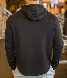 Sudadera con capucha de gimnasio de ajuste Atlético informal para hombre, Jersey ligero de secado rápido con logotipo personalizado y cordón 100% algodón XS invierno Fitness OEM - Product Image 5