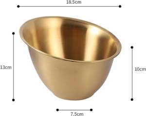 ชามสเตนเลสขัดเงาสวยงามทำด้วยมือสำหรับงานเลี้ยง - Product Image 4