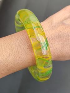 Brazalete de resina personalizado hecho a mano de buena calidad brazalete de resina de nueva forma producto más vendido brazaletes de resina personalizados - Product Image 2