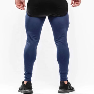 <b>Men's</b> Sportswear Fitness Apparel Sweatsuits Cotton Solid Navy Blue <b>Joggers</b> Pans For <b>Men</b> At Low Price - Product Image 3