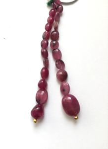 Cuentas Sueltas de Turmalina Rosa Natural, 2 Hilos, Naturales, para la Elaboración de Joyería Fina, Piedras Preciosas - Product Image 2