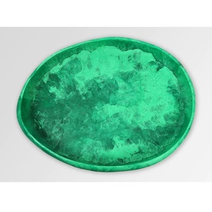 Último diseño, bandeja de servicio ecológica de resina de remolino Blanco marrón, vajilla, cuenco, platos de decoración de mesa, utensilios de cocina creativos para fiestas - Product Image 6