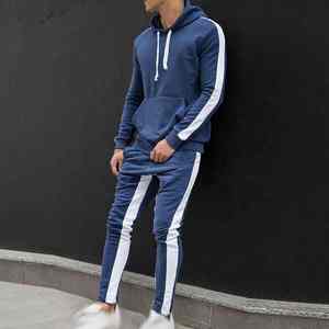 ชุดฮู้ดดี้ผ้าฟลีซเนื้อหนักสำหรับผู้ชาย เหมาะสำหรับออกกำลังกายในยิม สตรีทแวร์ และกีฬาลำลอง - Product Image 3