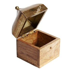 Mini boîte à bibelots en bois fabriquée à la main un bibelot de roche en marbre vente chaude cadeaux et artisanat boîtes en bois signes muraux fabriqués en inde - Product Image 6