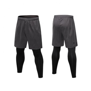 Venta al por mayor de ropa deportiva sólida stock de ropa activa pantalones cortos de hombre Running Fitness Shorts Disponibles excesos - Product Image 6