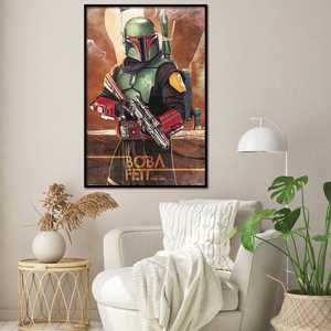 Affiche de style moderne The Mandalorian avec Boba Fett pour décoration murale - Product Image 3