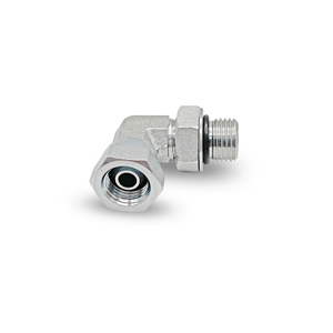 ข้อต่อ 1/2 ORB ตัวผู้ x 1/2 NPT ตัวเมีย 90 องศา °   ข้อต่อข้อศอกแบบหมุนได้ SAE - Product Image 2