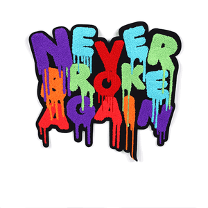 Patch personnalisé patchs chenille broderie cuir tissé caoutchouc impression par transfert de chaleur patchs d'impression par sublimation thermique - Product Image 3