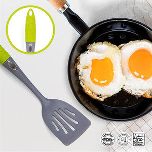 Silicone Slotted Turner Spatula Heat Resistant Non Stick Cookware Utensil Kitchen Cooking Frying Egg Pancake Shovel - Product Image 5