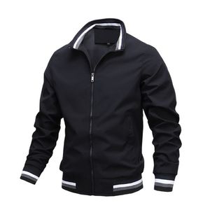 OEM Premium Stylish <b>Men's</b> Softshell Bomber <b>Jacket</b> Wholesale Custom Logo Stand Collar Zipper Casual Windbreaker Softshell <b>Jackets</b> - Product Image 6
