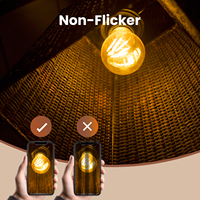Ampoule LED A15 4W 450LM CRI90 120V en verre transparent, disponible en OEM/ODM, pour usage domestique et hôtelier, convient aux luminaires.