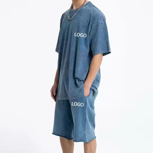 Conjunto de camiseta y pantalón corto de dos piezas, ropa informal de verano a la moda nueva de verano al por mayor, Conjunto de camiseta y pantalón corto personalizado de 2 piezas - Product Image 5