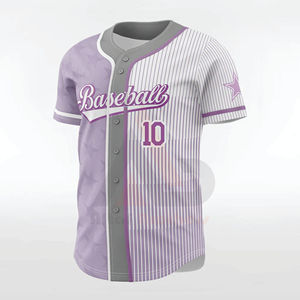 Conjunto de Camiseta de Béisbol Personalizable 2026, Unisex, Color Personalizado, Cuello en V, Transpirable, Antibacteriano, Secado Rápido, OEM, ODM, Sublimación - Product Image 3